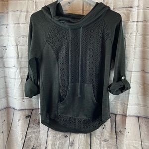 Crochet front No Boundaries hoodie